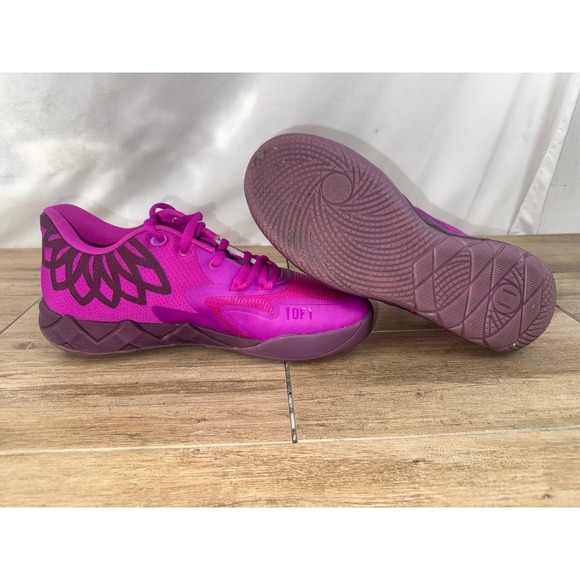 Puma MB.01 Low Basketball Shoes Mens Size 10 Purple Pink "Not From Here" - Picture 5 of 8